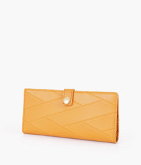 RTW Creation - Mustard quilted two-fold wallet
