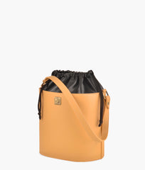 RTW Creation - Mustard top-handle bucket bag