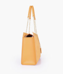 RTW Creation - Mustard zig-zag pattern tote