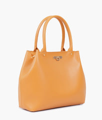 RTW Creation - Mustard zipper tote bag