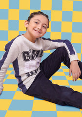 Fleece Printed Sweatshirt - Wear Ochre