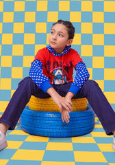 Fleece Printed Hoodie - Wear Ochre