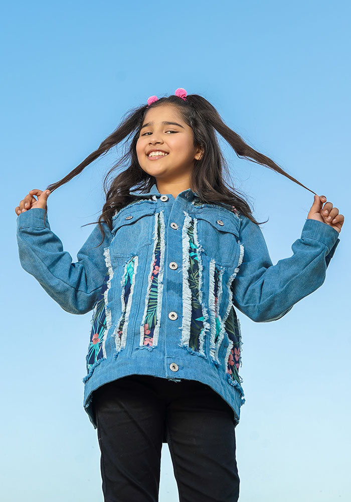 Girls Denim Jacket - Wear Ochre