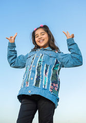 Girls Denim Jacket - Wear Ochre