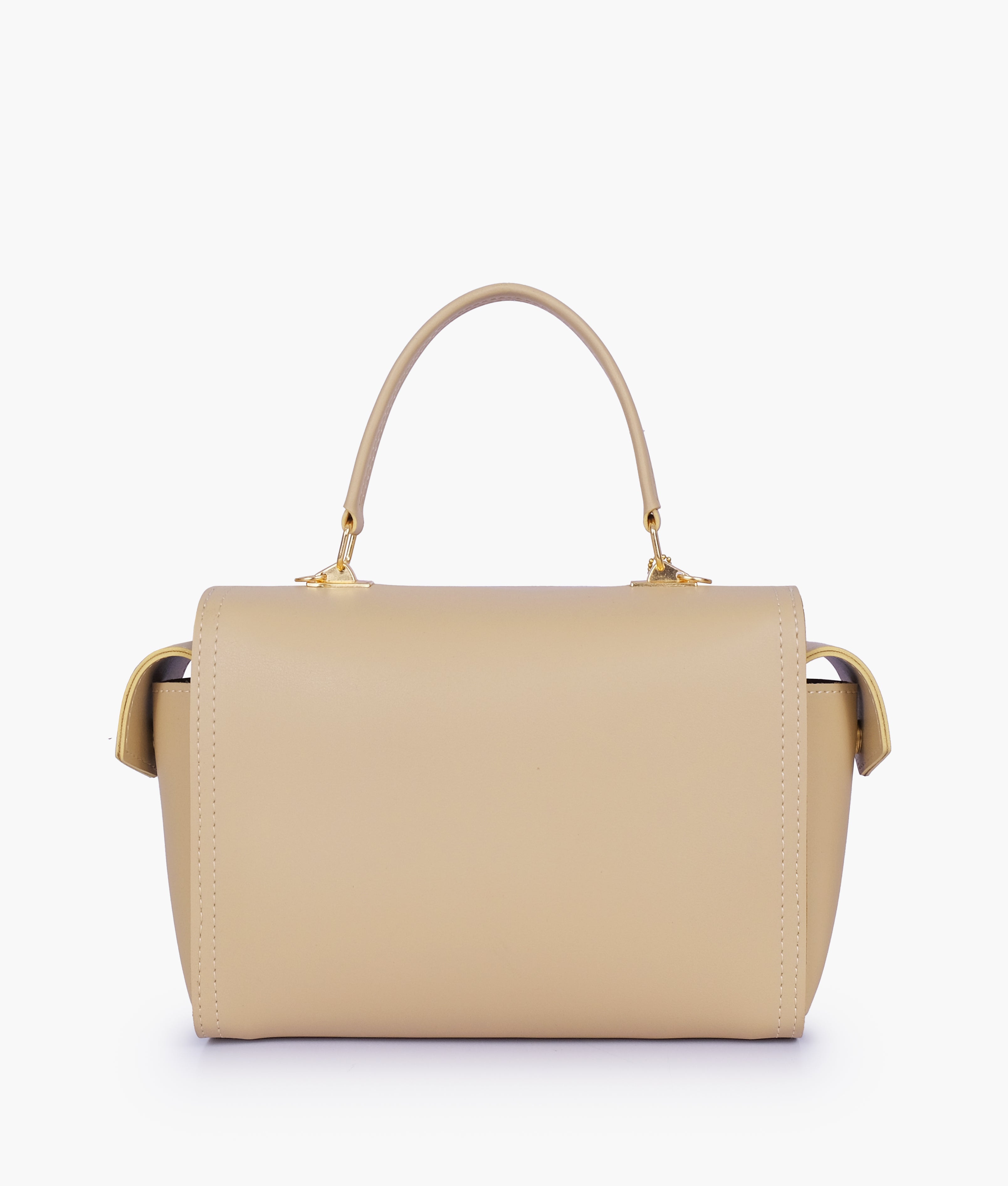RTW Creation - Off-white bowling bag with top-handle