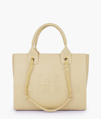 RTW Creation - Off-white chain handle tote