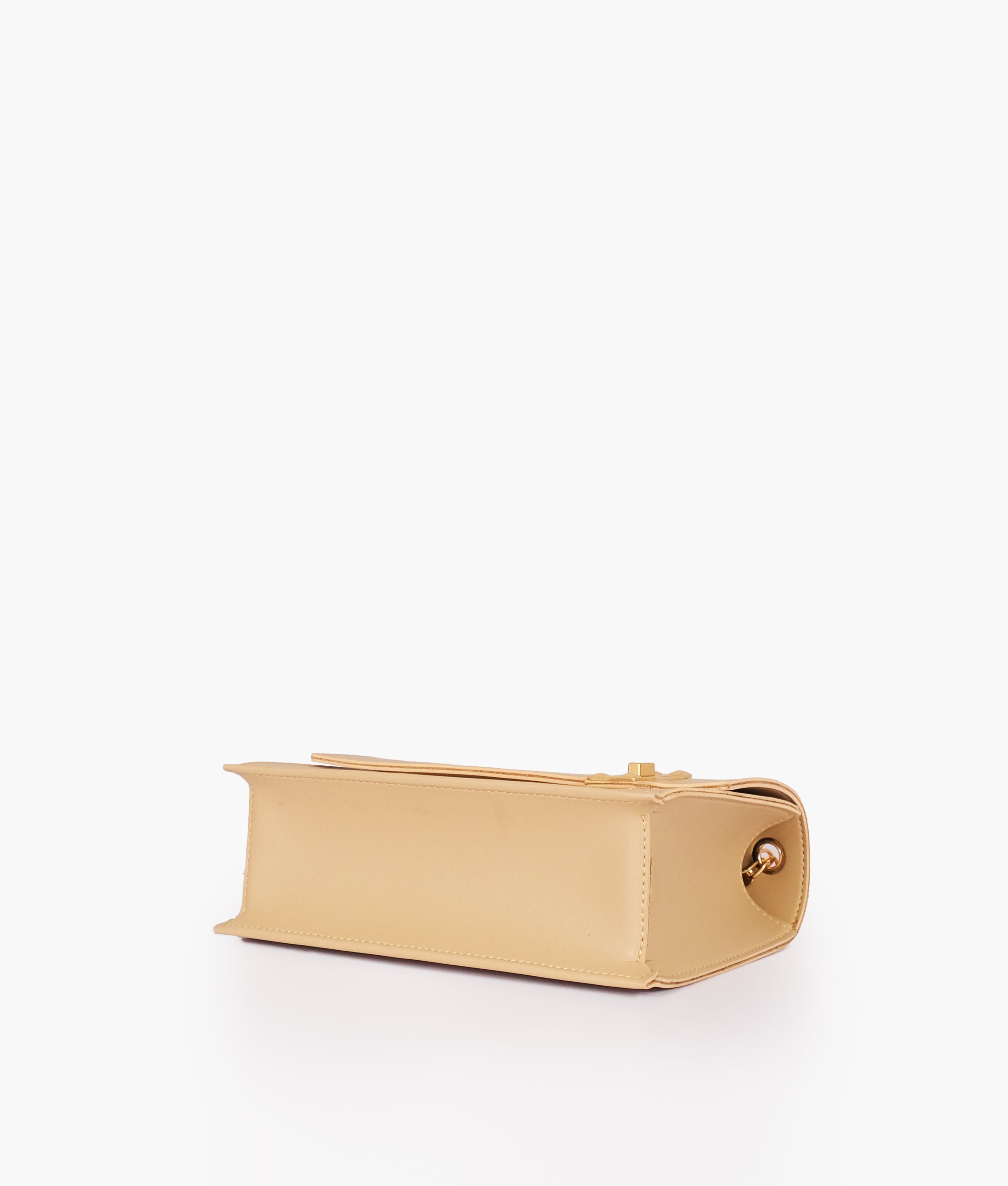 RTW Creation - Off-white chain shoulder bag with twist lock