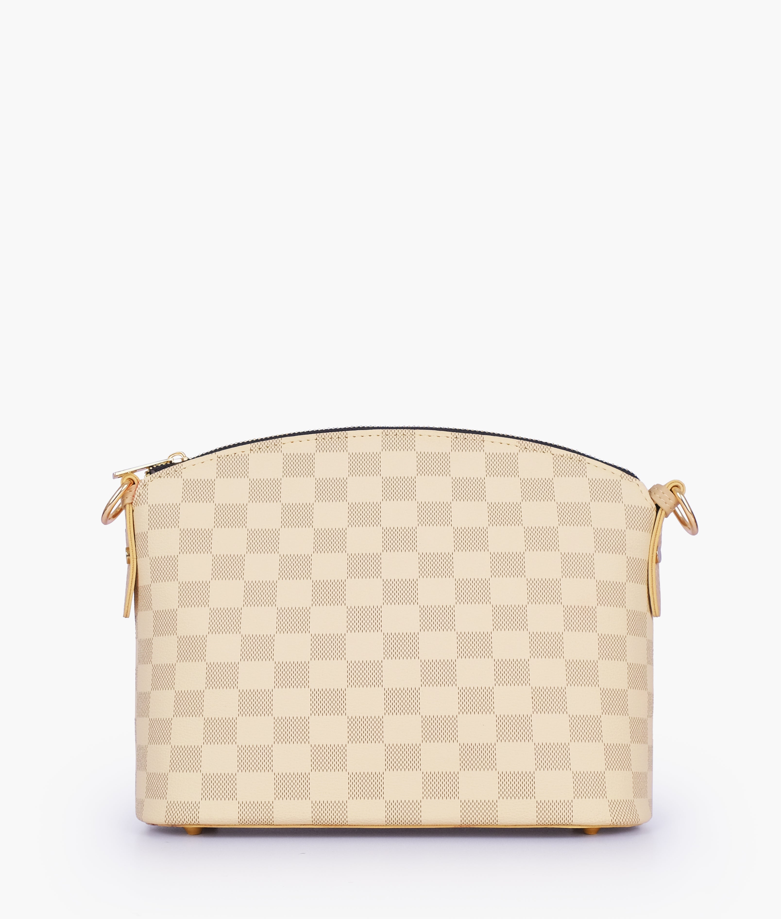 RTW Creation - Off-white checkered dome cross-body bag