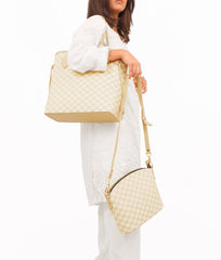 RTW Creation - Off-white checkered neverfull two piece set