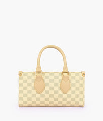 RTW Creation - Off-white checkered on-the-go mini bag