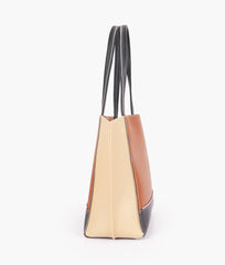 RTW Creation - Off-white color block tote bag