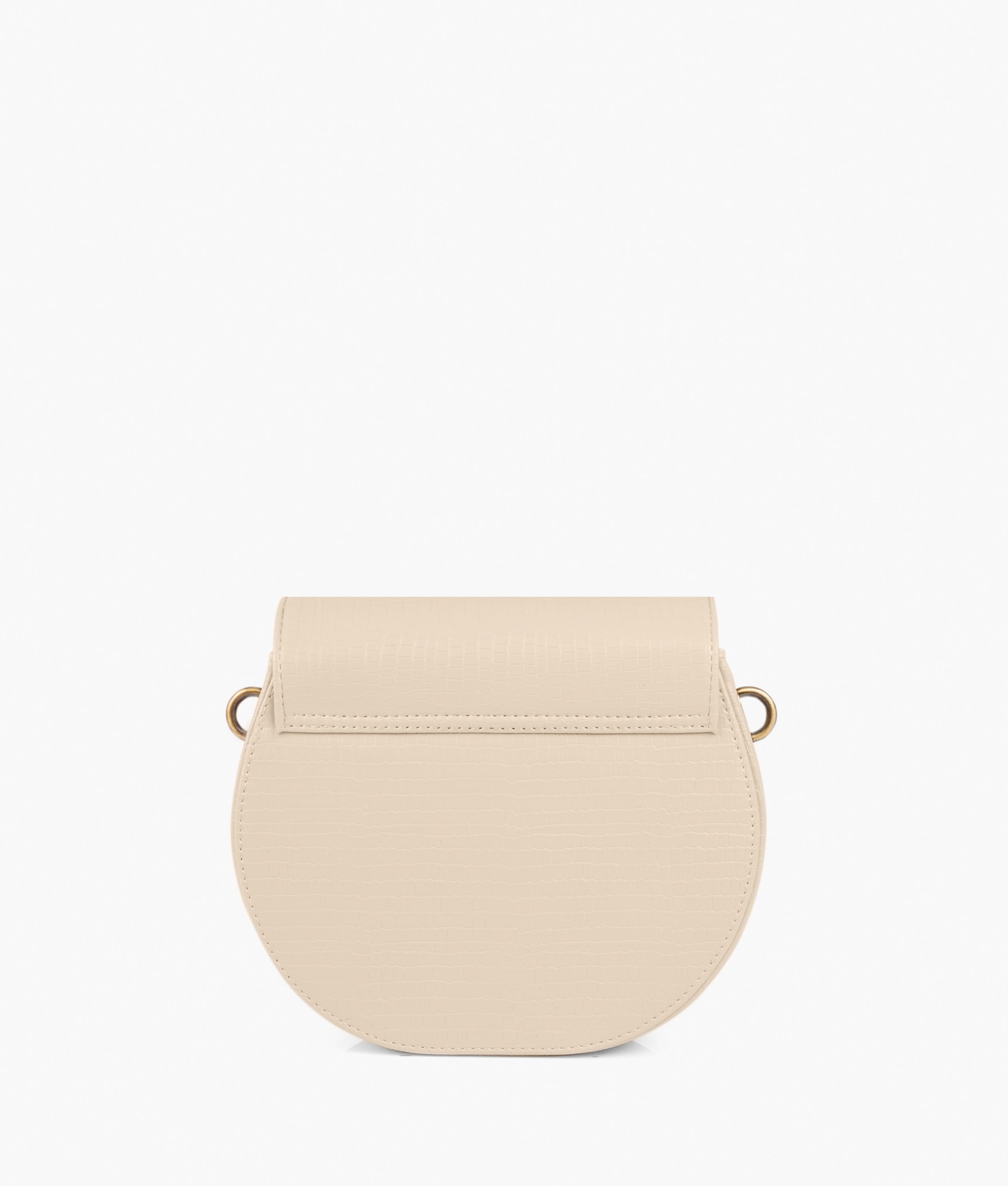 RTW Creation - Off-white crocodile saddle bag