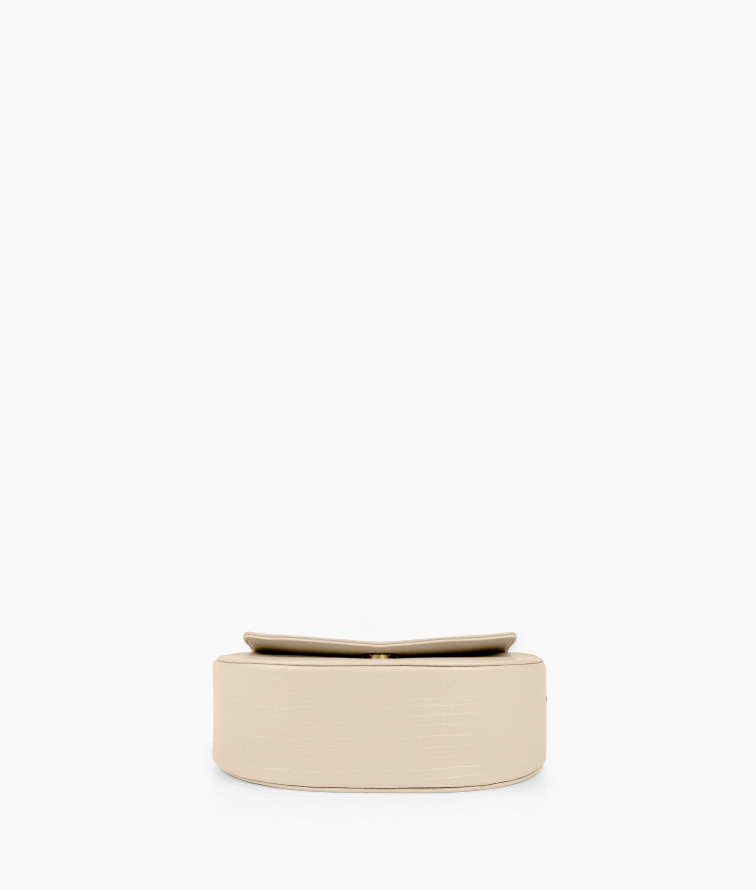 RTW Creation - Off-white crocodile saddle bag