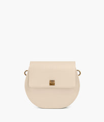 RTW Creation - Off-white crocodile saddle bag