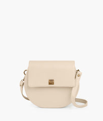 RTW Creation - Off-white crocodile saddle bag