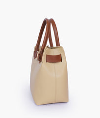 RTW Creation - Off-white handbag with front buckle