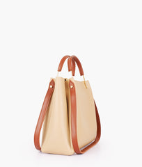 RTW Creation - Off-white metal handle tote bag