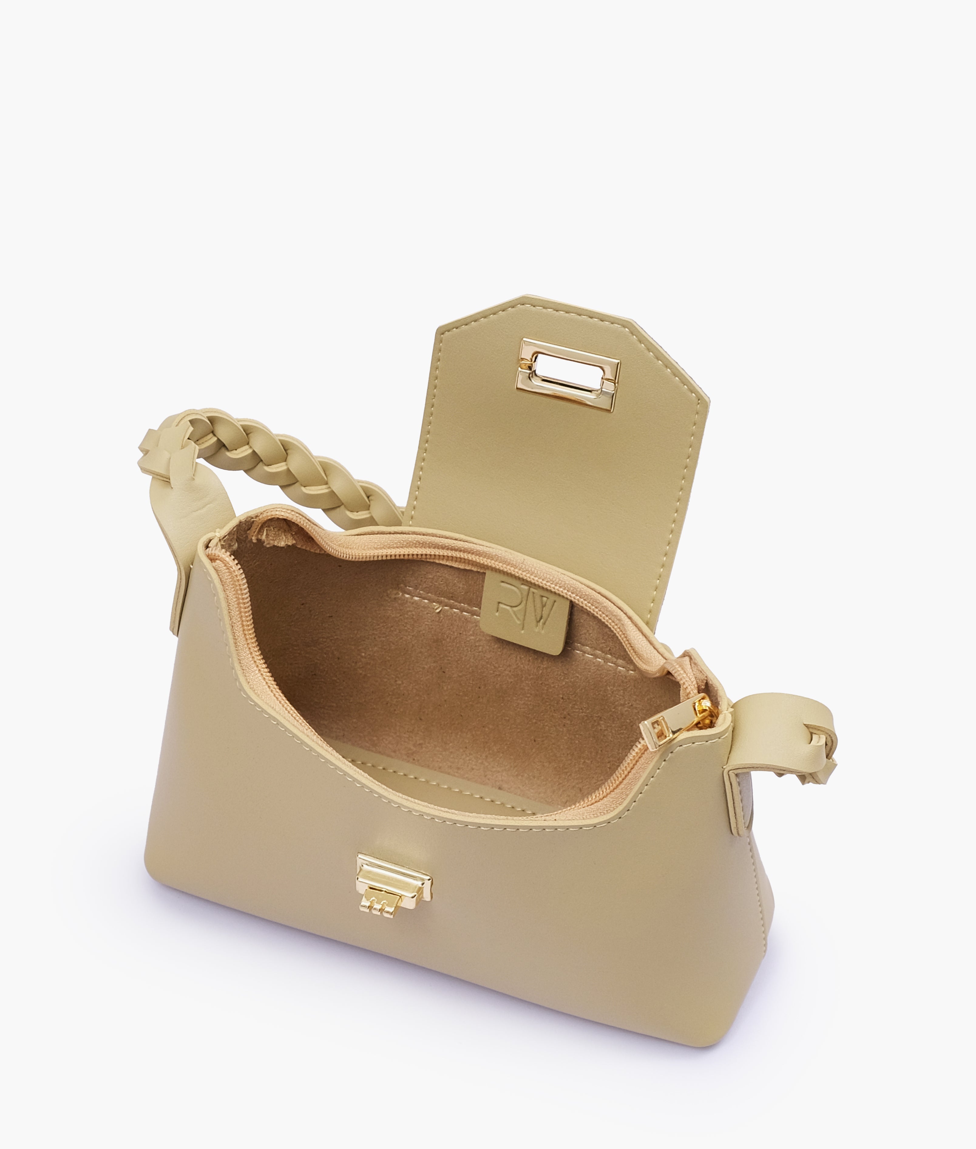RTW Creation - Off-white purse with braided strap