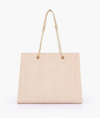 RTW Creation - Off-white zig-zag pattern tote