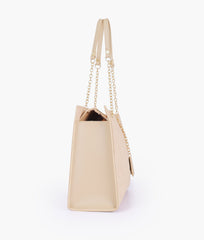 RTW Creation - Off-white zig-zag pattern tote