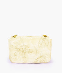 RTW Creation - Olive green printed mini bag with chain