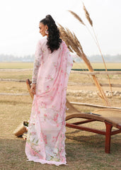 Sardinia Unstitched 3 Piece Festive Lawn Suit-Rose Bud