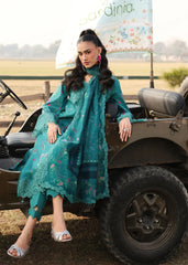 Sardinia Unstitched 3 Piece Festive Lawn Suit-Tealwood