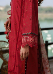 Sardinia Unstitched 3 Piece Festive Lawn Suit-Poppy