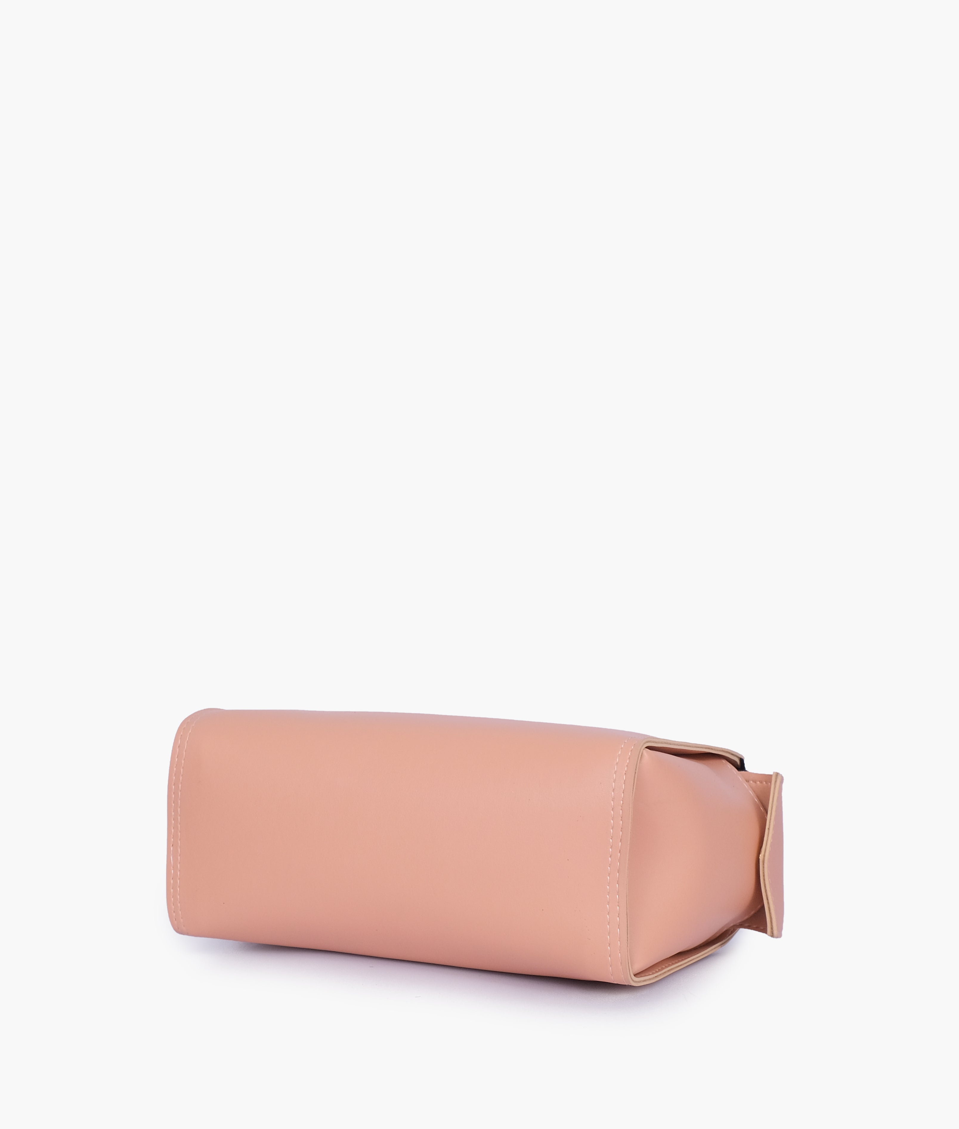 RTW Creation - Peach bowling bag with top-handle