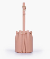 RTW Creation - Peach loop handle bucket bag