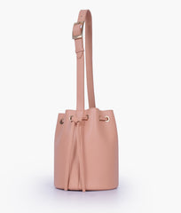 RTW Creation - Peach loop handle bucket bag