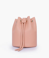 RTW Creation - Peach loop handle bucket bag