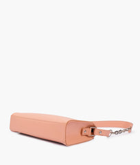 RTW Creation - Peach evening bag with chain handle