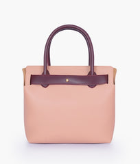RTW Creation - Peach handbag with front buckle