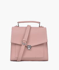 RTW Creation - Peach push-lock messenger bag