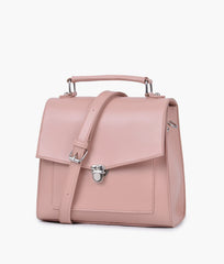 RTW Creation - Peach push-lock messenger bag