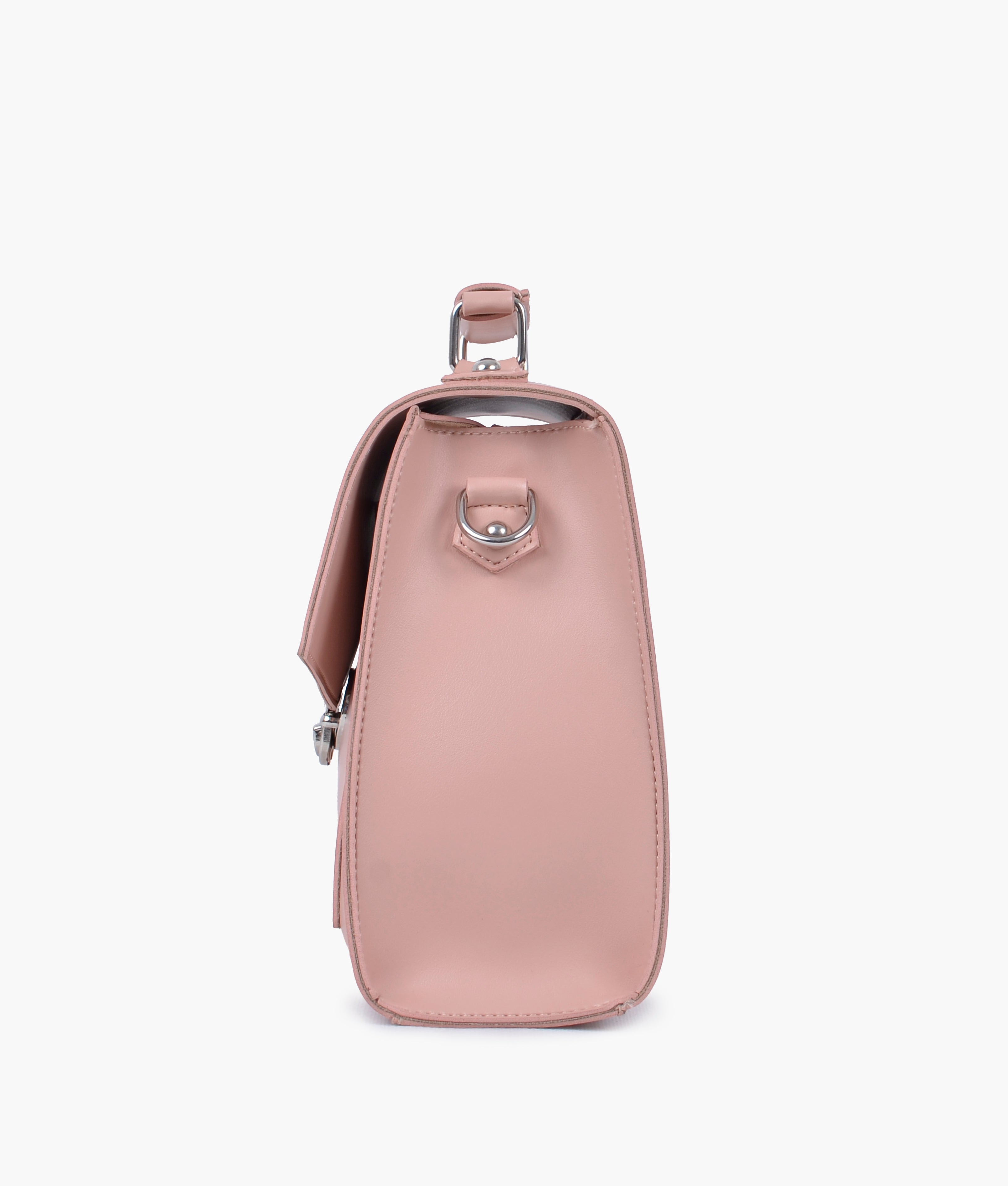 RTW Creation - Peach push-lock messenger bag