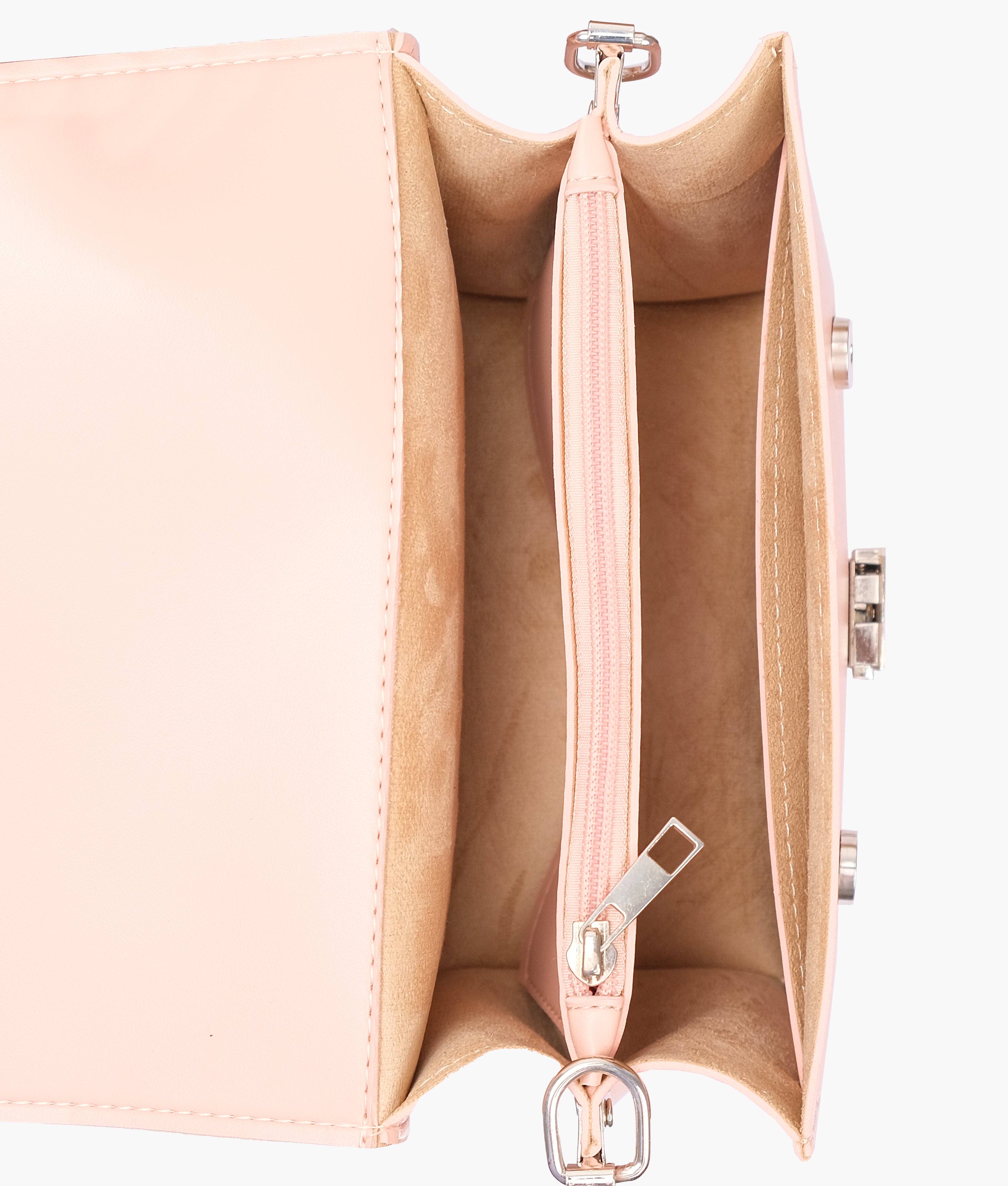 RTW Creation - Peach top-handle mini cross-body bag
