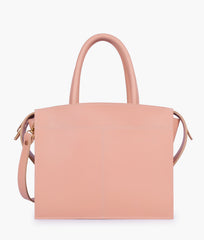 RTW Creation - Peach trapeze top-handle bag