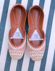Mgs Style Khussa Collection-Peach Mosaic