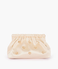 RTW Creation - Pearl snap closure clutch with chain handle