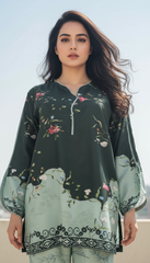 Miraal By Nairah Stitched 2 Piece Premium Blended Cambric Collection'2025-Split