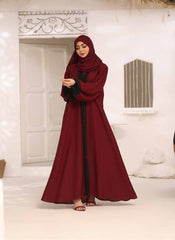 Regal Maroon Double Georgette