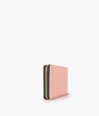 RTW Creation - Pink crocodile pattern wallet