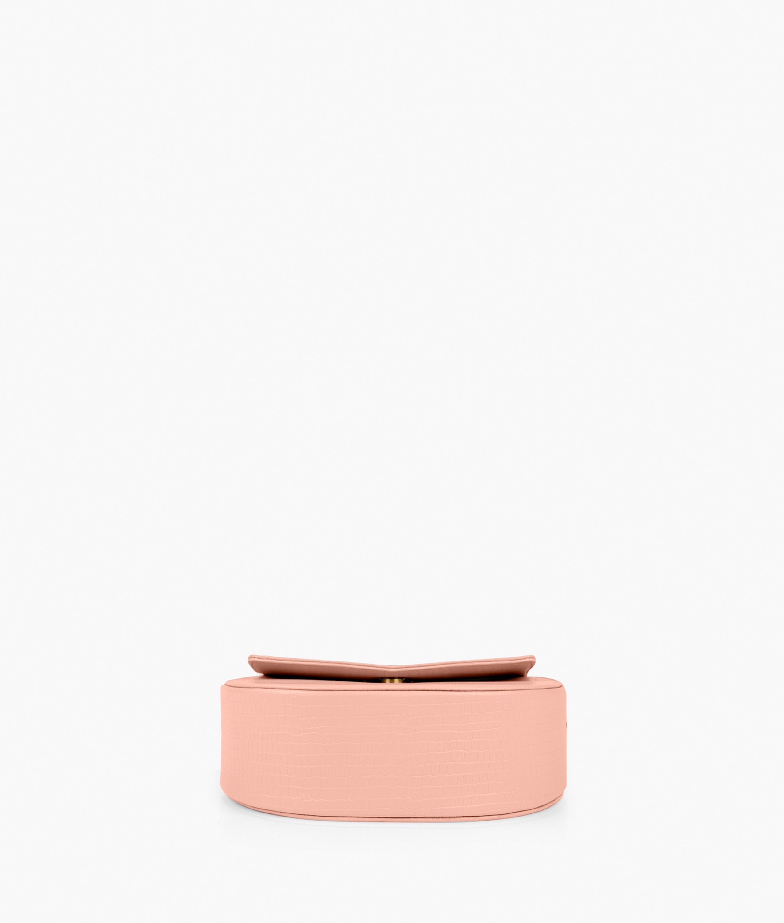 RTW Creation - Pink crocodile saddle bag