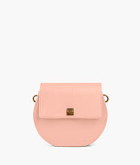 RTW Creation - Pink crocodile saddle bag
