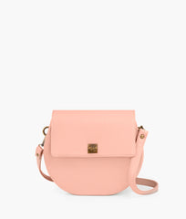 RTW Creation - Pink crocodile saddle bag