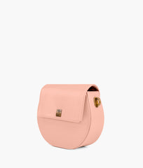 RTW Creation - Pink crocodile saddle bag