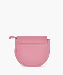 RTW Creation - Pink saddle bag with front lock