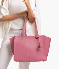 RTW Creation - Pink over the shoulder tote bag